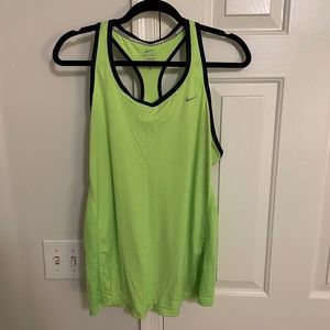 Lime green Nike tank